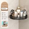 Bathroom Storage Rack No-Drill Corner Shelf with Strong Suction Cups Rustproof Shower Organizer Space-Saving Triangular Bathroom Shelf