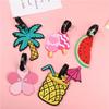 Silica Gel Cartoon Fruit Luggage Tags Suitcase ID Address Label Holder Baggage Boarding Tags Women Men Travel Accessories