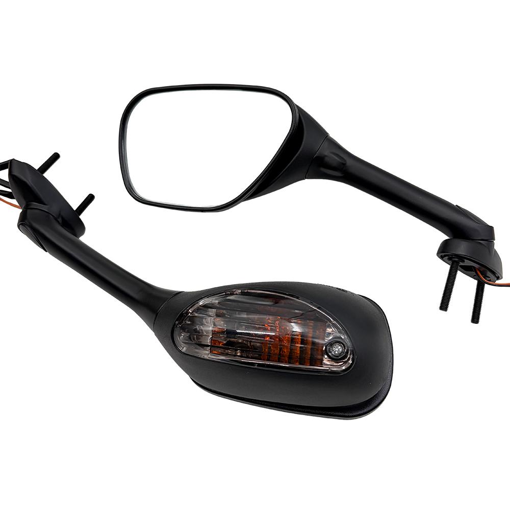 For Suzuki GSXR 600 750 1000 SV650 SV1000 SV1000S Motocycle LED Smoke Rear View Side Mirrors