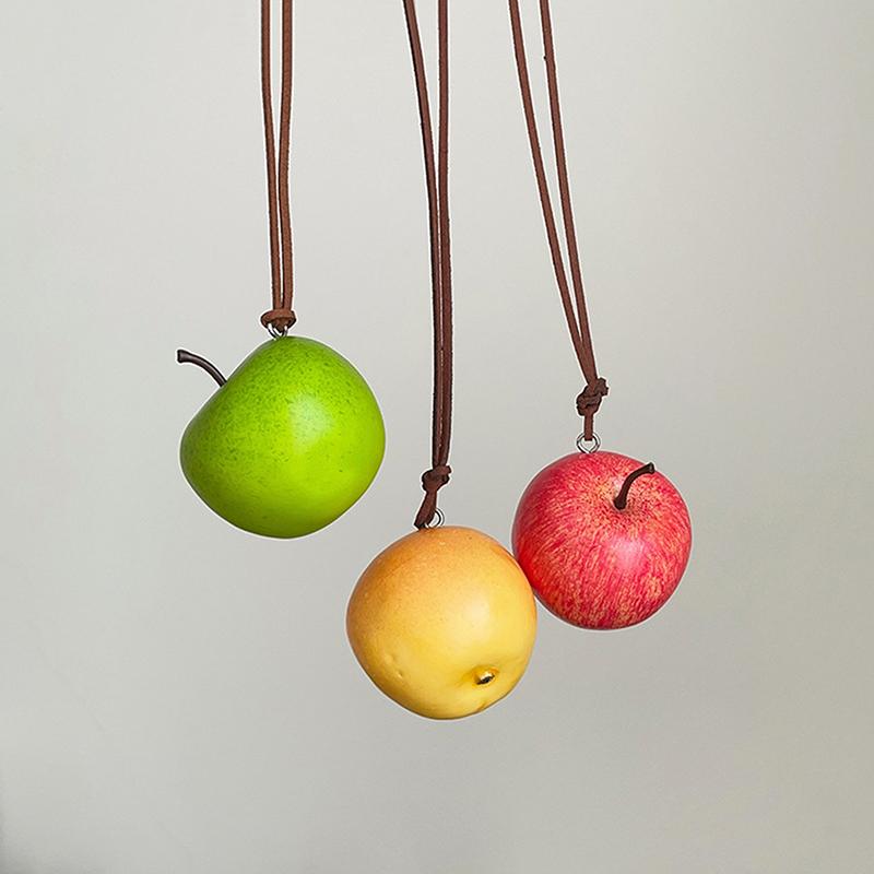Funny  Bag Accessories Trend Fruits Pendant Necklace For Women Girls Y2K Cute Party Necklace Aesthetic Jewelry
