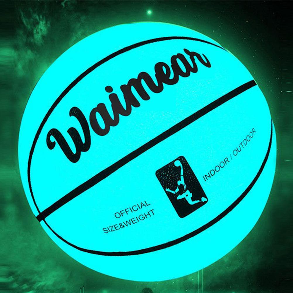 Luminous Basketball Size 7 Training Basketball Cool Street Basketball Ball for Night Game Gift for Boys Teenagers