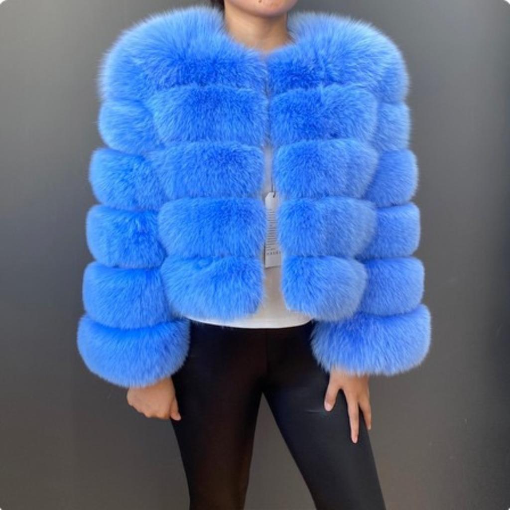 VAYLA Damenmode Kunstpelzmantel Super Heiß Herbst Winter Damen Kurze Kunstfuchs Fell Flauschige Jacke Hohe Qualität Top Damen Pelzmäntel