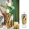 Golden Cyclone Ceramic Decorative Vase