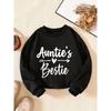 Kids Sweatshirt Creative Letter Pattern Fashion Casual Round Neck Sweatshirt Suitable for Daily Party Vacation Gift