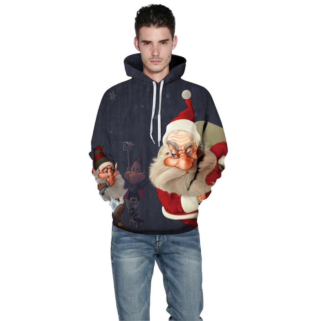 Premium Quality Ugly Xmas Christmas Sweater Santa Jacket Hoodie Pullover For All