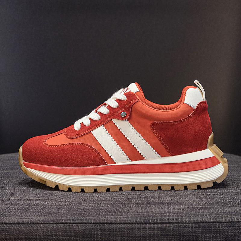 Inner heightening platform retro dad shoes women's 2025 autumn new sports shoes casual shoes German training shoes Forrest Gump shoes women