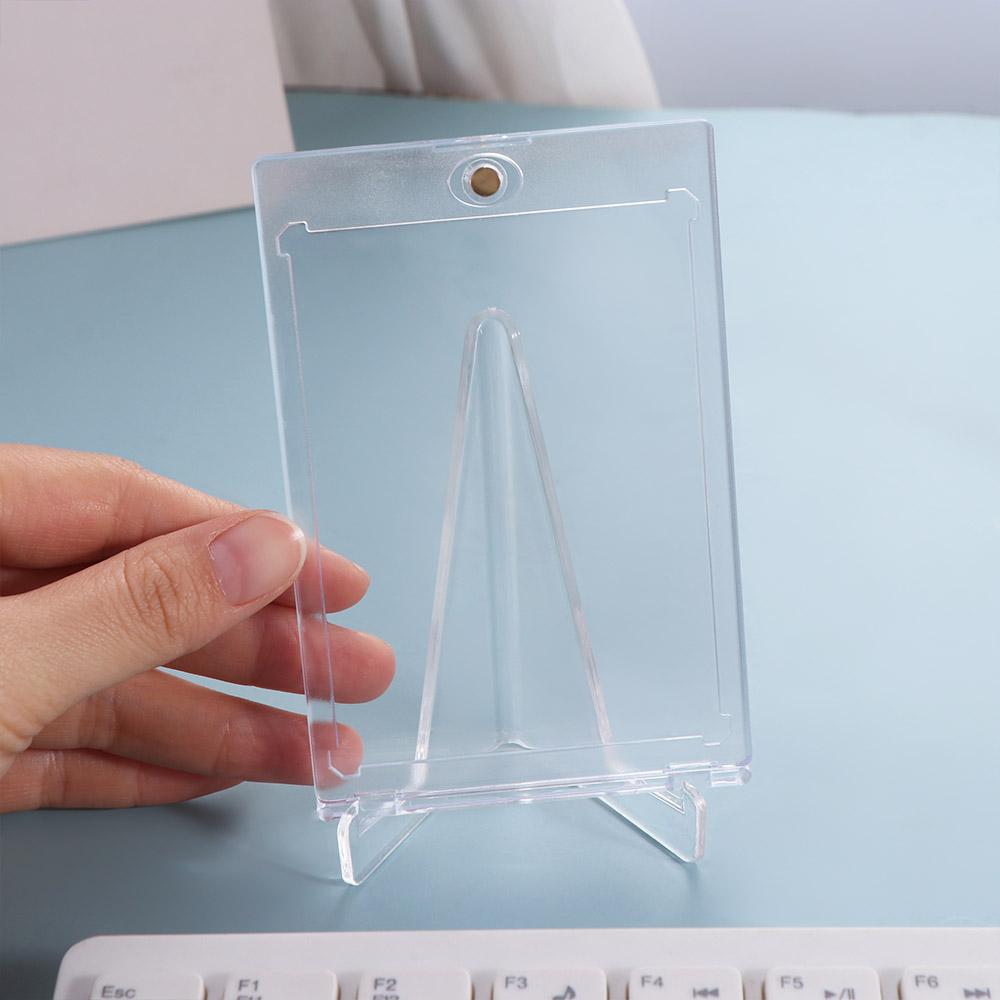 Hard Plastic Magnetic Card Holder Acrylic Cards Protectors Sports Star Cards Case Idol Photo Cards