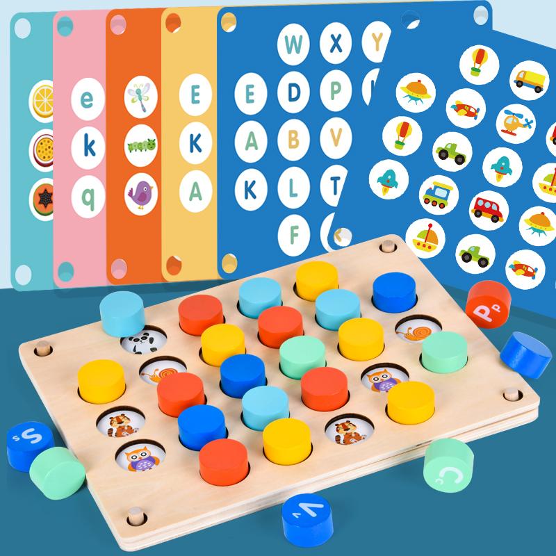 Montessori Holz Farbe Form Zuordnung Kognition Lernspielbrett Frühe Stimulation Kinder Gehirn Logisches Denken Entwickeln Spielzeug