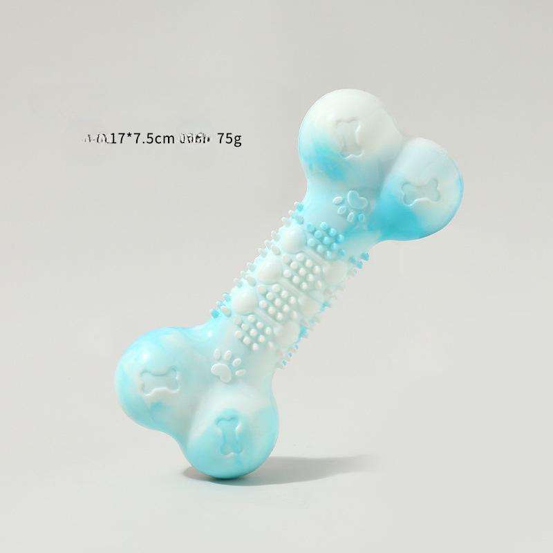 

Puppy dog toy molar teeth, bite-resistant and wear-resistant pet new two-color molar bone pet supplies