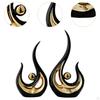 2 Pieces Abstract Art Statue Artwork Fine Workmanship Home Decoration Resin Figurine Modern