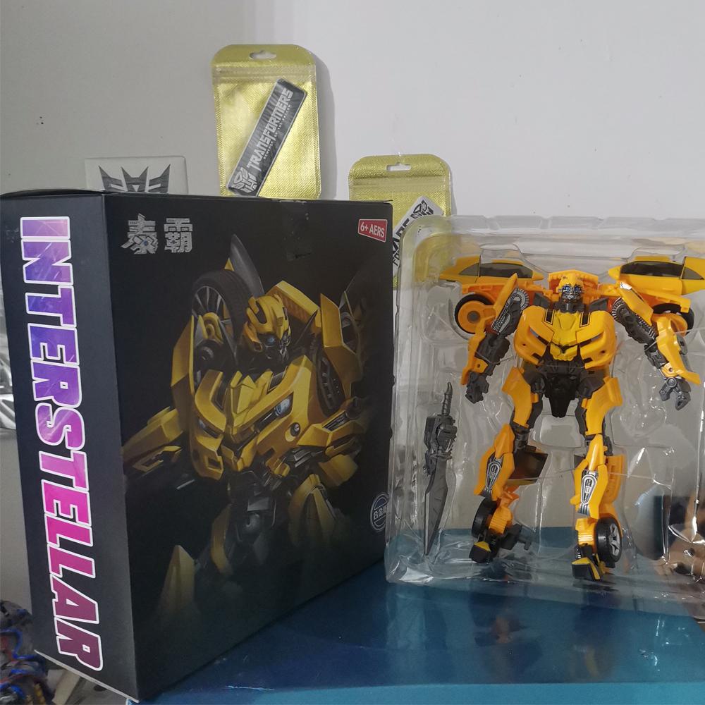 Transformation Toys Yellow Bee Hornet Warrior Movie Action Alloy Figure Robot Beetle Deformation Model Gifts BAIWEI TW1025 SS49 Kid Friendly