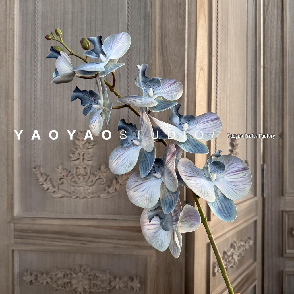 3D Printed Phalaenopsis Orchid, 9-Head Nordic Wedding & Dining Decoration, Floral Art Film Prop