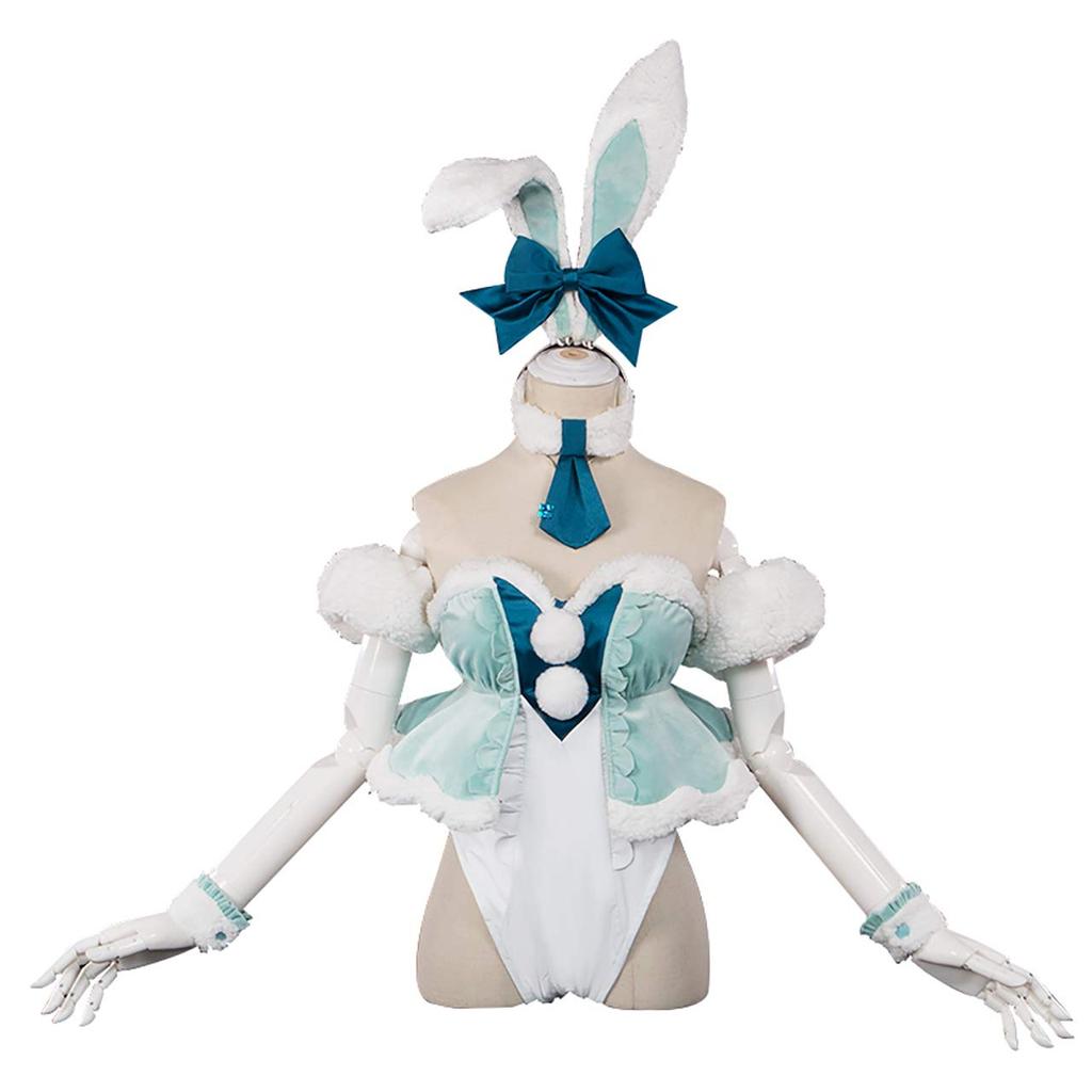 [Milky Time] Vocaloid Hatsune Miku Bunny Girl Cosplay with Wig for Women Rabbit