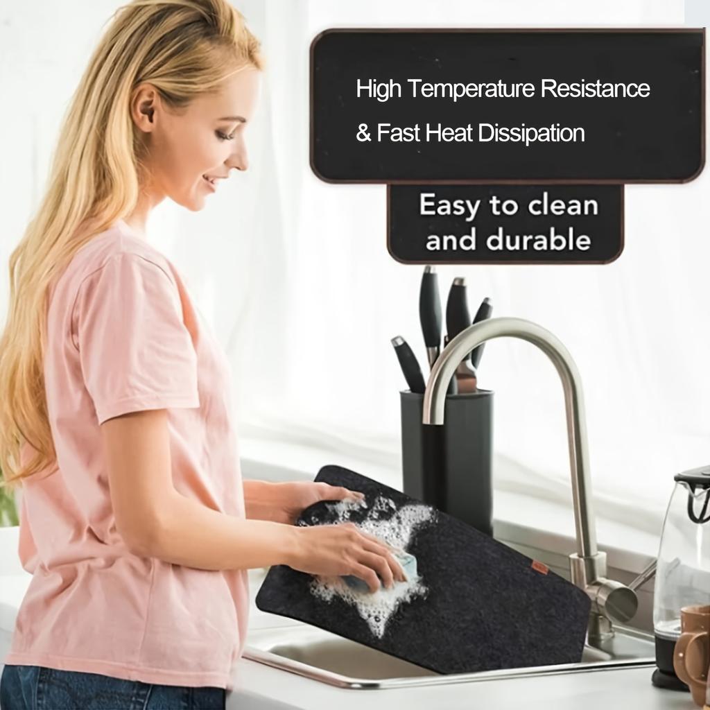 Meal mat knife and fork bag set,meal mat coaster, washable meal mat (4PCS meal mat+4PCS coaster+4PCS knife and fork bag)