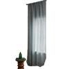 Imanqi Yun Striped Embroidery Semi-Blackout Curtains for Kitchen or Living Room, Country Style Bay Window Decor