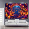 1pc Day of the Dead Altar Theme Party Background Banner - Vibrant Mexican Folk Art Design  Wall Hanging Home Decoration