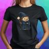 T-Shirt Frauen Zauberer Igel Motiv Baumwolle Größe S Bis 3XLWird In Neuem Fenster Oder Tab Geöffnet