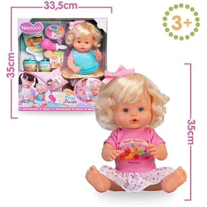 Poupée - NENUCO - Nenuco Première Bouillie - 35 cm - Corps Rigide - Accessoires Inclus