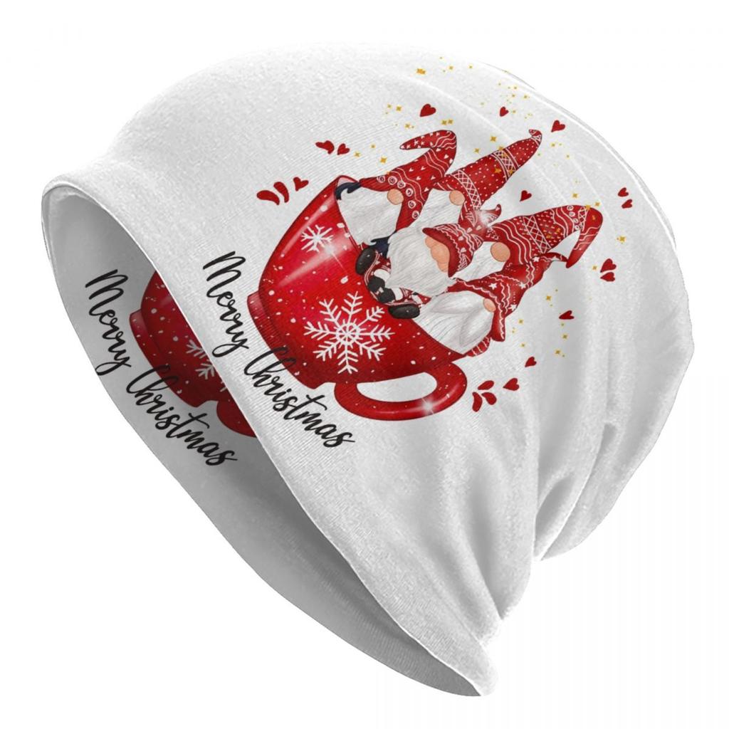 Custom Christmas Polar Bear Beanie Cap Unisex Bonnet Knitting Hats Outdoor Child Cartoon Gift Skullies Beanies Hats