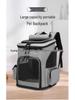 Expandable, Breathable Outdoor Pet Backpack for Cats - Portable and Foldable with Extra Capacity for Outings.