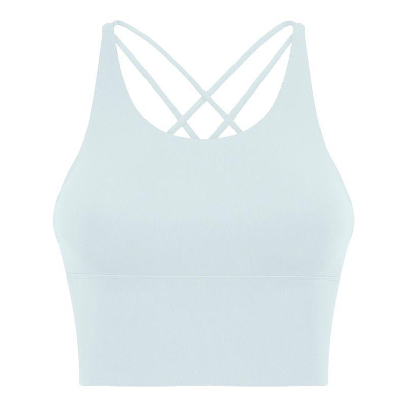 Lu Same Sports Bra for Women 2025 New Outdoor Removable Bubble Wrap Running Fitness Beauty Back Yoga Vest