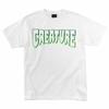 Creature LOGO OUTLINE Skateboard T Shirt WHITE