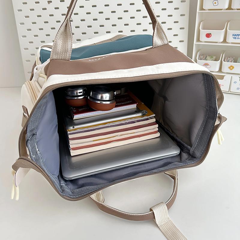 Colorblock Studenten Schultasche Kinderrucksack Leichter Rucksack