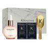 Toiletry Set Glazed Rose Hair Care Essential Three-piece Set: Glazed Rose Essential Oil 45ml + Black Diamond Shampoo 10ml*2 + Airbag Comb