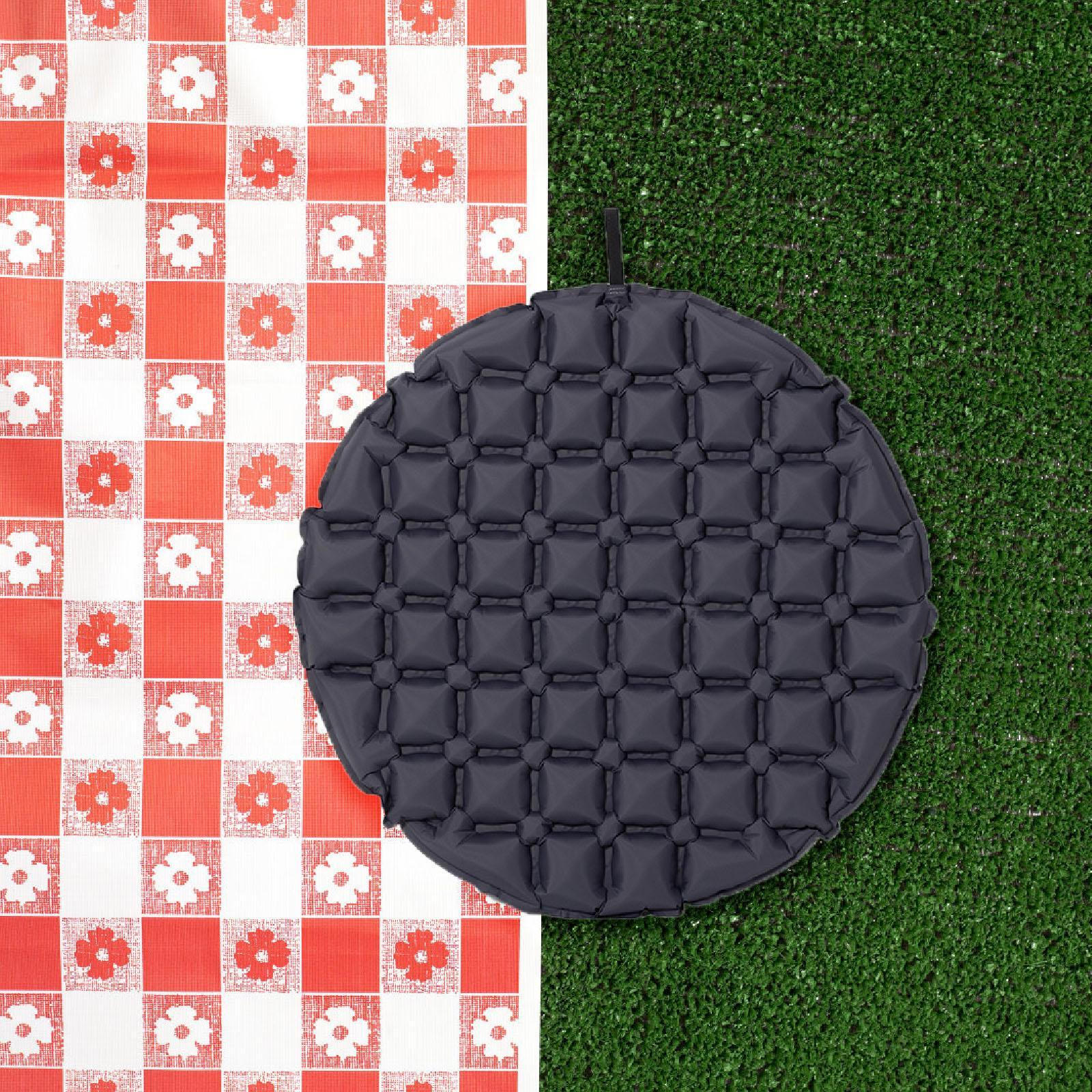 

Подушка сиденья с воздушной подушкой, складная конструкция для стадионов и путешествий Dark Gray