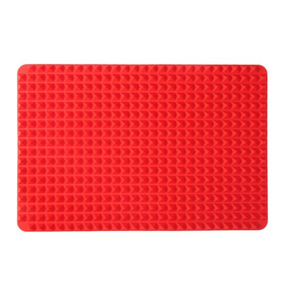 Silicone Baking Mat Heat-Resistant Fat Reducing Mat for Oven Grilling Multifunctional Cooking Mat for Healthy Baking Grilling