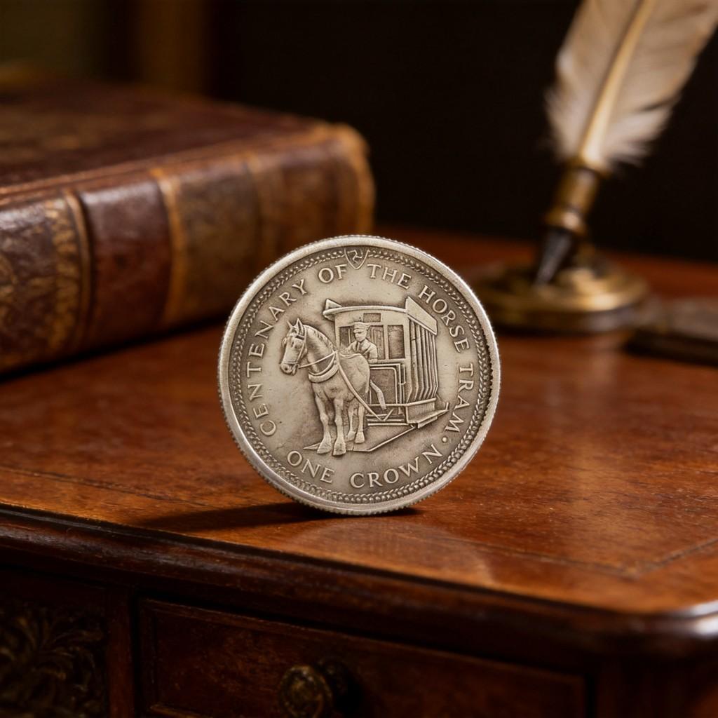 Elizabeth Ii Manx Silver Coin With Antique Finish For Collectors And Decor
