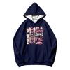 Unisex Printed Long Sleeve Casual Hoodie Sweatshirt with Pockets for Men and Women