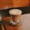 Bomber Dirty Coffee Cup Ins Wind Coffee Glass Australian White Cup Household Anti-scalding Transparent Breakfast Latte Cup