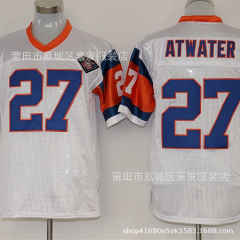 Camiseta de Manga Corta de Algodón para Hombre Estilo Vintage de Fútbol Americano Retro Denver Broncos 7 84 27 77 49