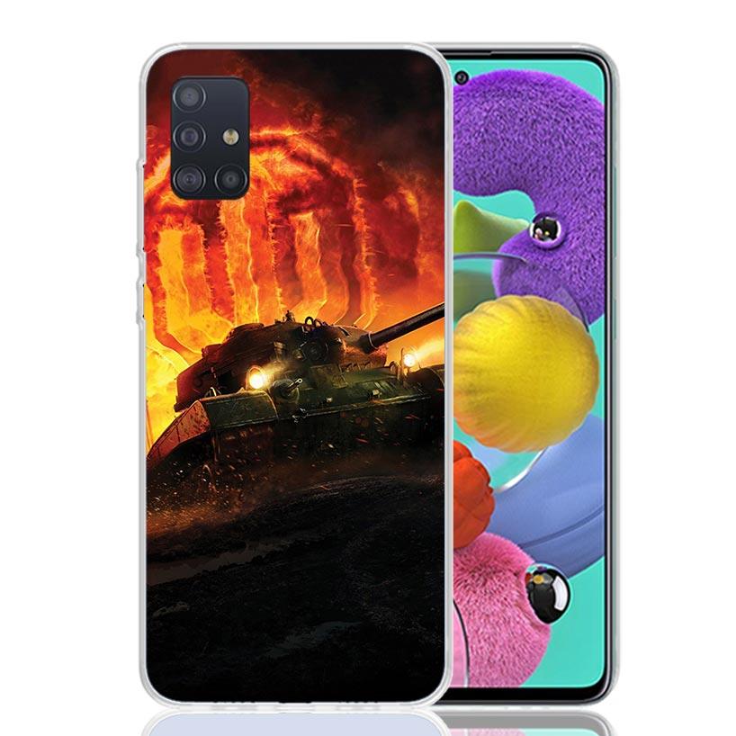 World of Tanks Phone Case For Samsung Galaxy A52 A32 A22 A12 A02S A50S A30S A51 A31 AA71 Note 20 Ultra 10 S10 Plus Galaxy A52 A4