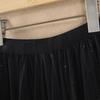 Sisbest Elegant High-Waist Sequin Pleated Mesh Skirt