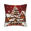 Pillow Cover Christmas Santa Snowman  Kawaii Pillow Case For Sofa Bedroom Home Decor Pillowcases