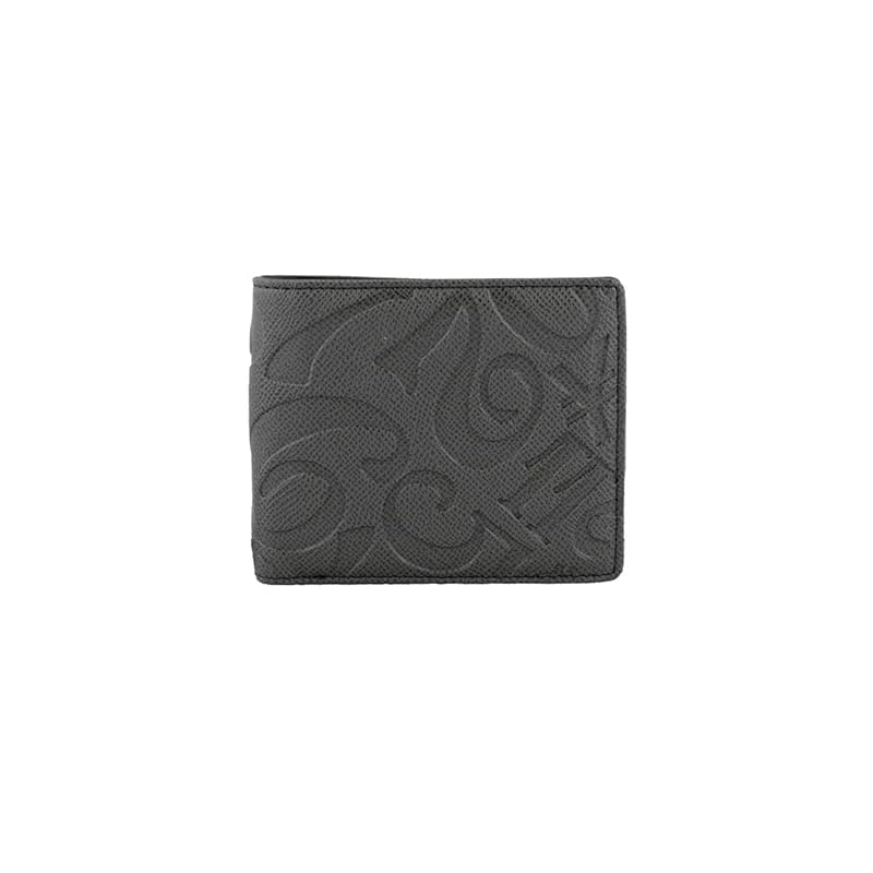 

[Frank Miura] wallet bifold wallet folding wallet men s ladies big money good luck money luck miracle wallet (embossed black)
