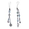 Handmade Beaded Pendant Phone Charm Unique and Stylish Keychain with Snowflake Wing Accessory for Women and Adults