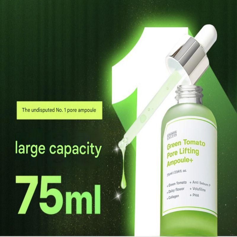 SUNGBOON EDITOR Green Tomato Pore Lifting Ampoule Plus 75ml – Pore Tightening & Firming Serum for Smooth Skin Texture