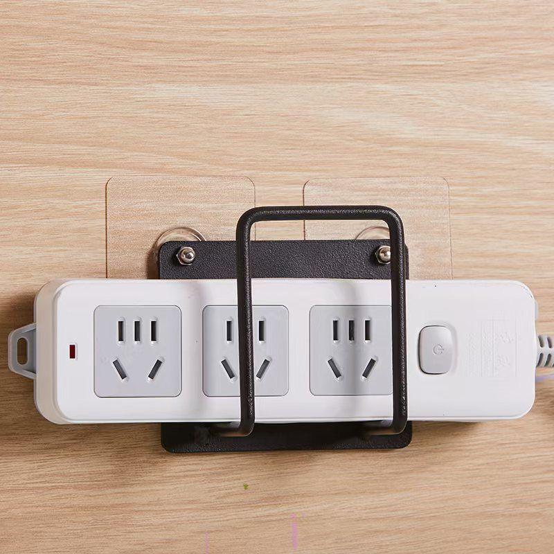 Wall Mounted Router Holder Wifi Storage Bracket Easy To Install Non Drilling Power Socket Rack Bookshelf