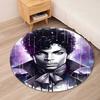 Prince Printed Round Rug Carpet Chair Rug Area Rug Entryway Doormats,for Office Chair Living Room Bedroom Kitchen Room.