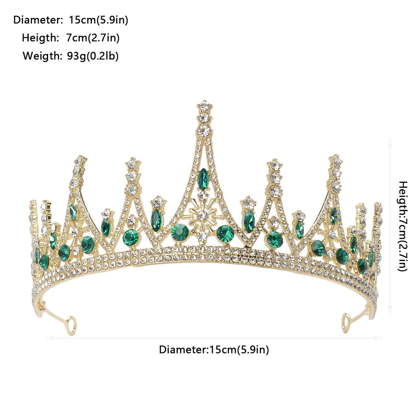 

Свадебная тиара золотая барочная корона атмосферное свадебное платье свадьба взрослая день рождения принцесса корона