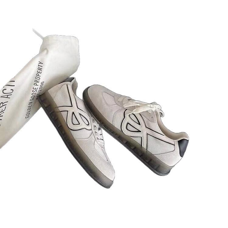 Casual sports shoes women's 2025 autumn new front lace-up fashionable versatile round head flat bottom color matching shoes women