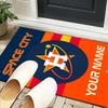 Custom NameHouston basketball Graffiti Carpet, Indoor Rug, Chair Rug, Living Rooms, Doormat Made From Polyester Home Decor Birthday Christmas Gifts