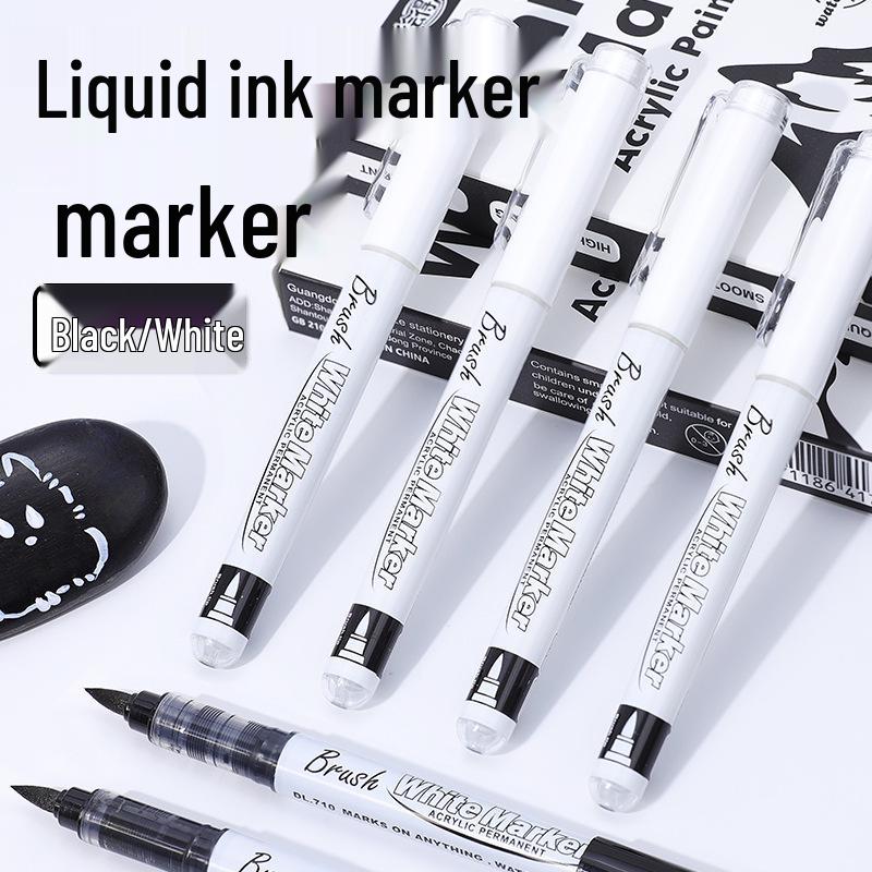 Huidel 710 Liquid Soft Tip Large Capacity White Art Highlighter Pen