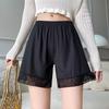 Summer Thin Outer Wear Women's Star Lace Safety Pants Plus Size Stretch Not Curled Shorts Women