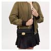Coach Eliza 23 tinta unita tracolla non rimovibile borsa a spalla crossbody in pelle di vitello media da donna