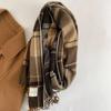 Scarf Female Winter Korean Version of Everything with British Classic Checker Thickened Students Autumn Winter Male Neck Warm