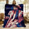 1pc Michael Jackson Outdoor Blanket Lightweight Flannel, Soft & Warm, All-Season Use for Sofa, Outdoor, Camping, Living Room, Office076